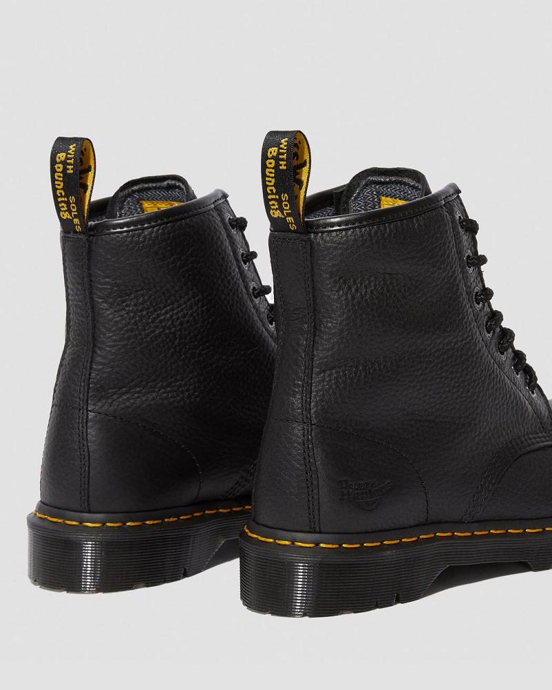 Dr Martens Icon 7B10 Leren Steel Neus Werklaarzen Heren Zwart | NL 182DFM